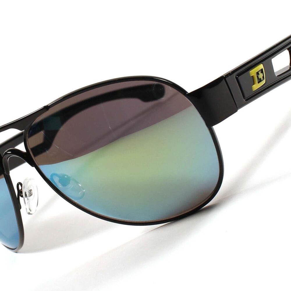 Designer Modern Green Mirrored Lens Mens Womens Air Force Style Black Sunglasses